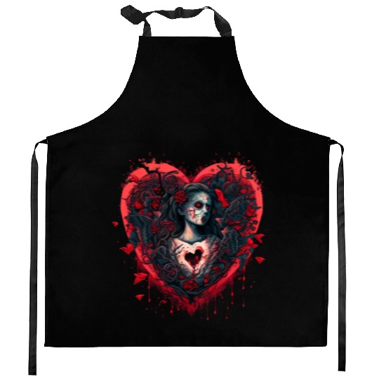 Bloody Valentine Kitchen Aprons