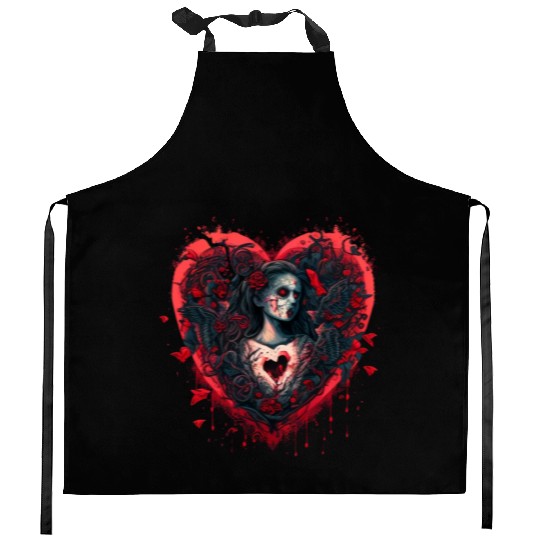 Bloody Valentine Kitchen Aprons