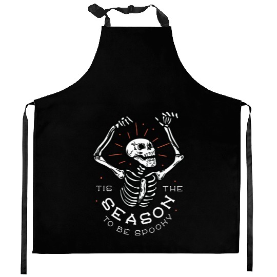 Cute creepy skeleton Cute creepy skeleton inspirat Kitchen Aprons
