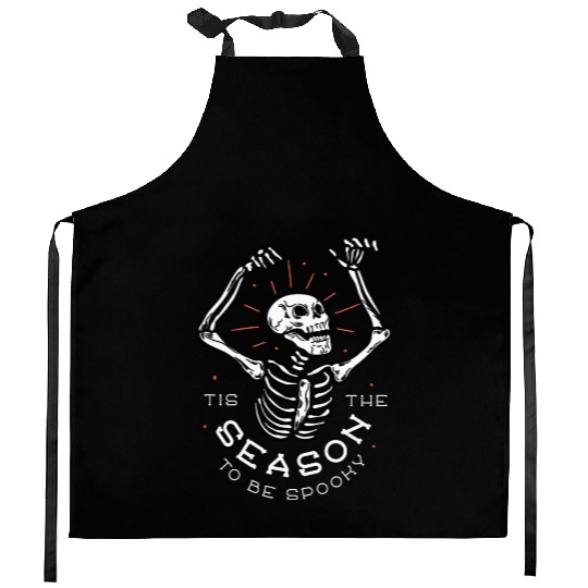 Cute creepy skeleton Cute creepy skeleton inspirat Kitchen Aprons