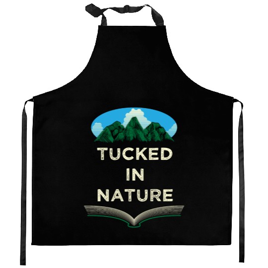 Tucked in Nature Camping Wildlife Camper Outdoor H Kitchen Aprons
