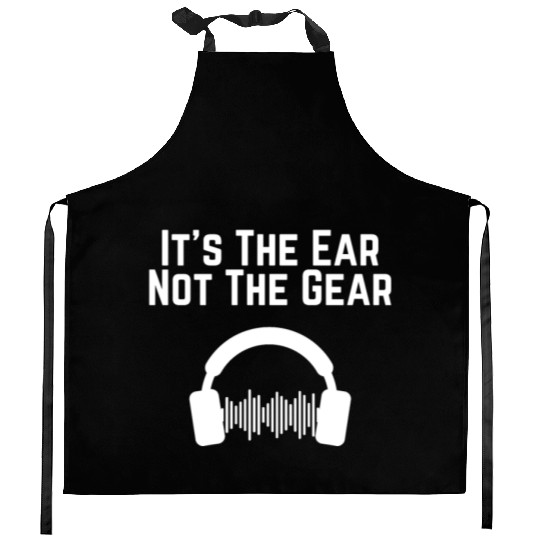 Hilarious Ear Not Gear Composer Musicians Audio Kitchen Aprons