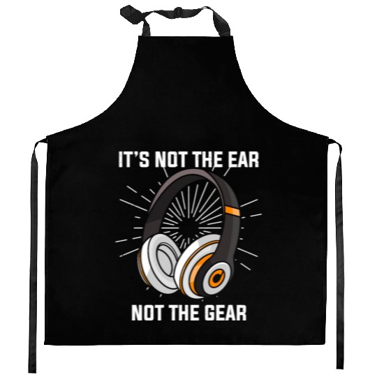 Hilarious Ear Not Gear Composer Musicians Audio Kitchen Aprons