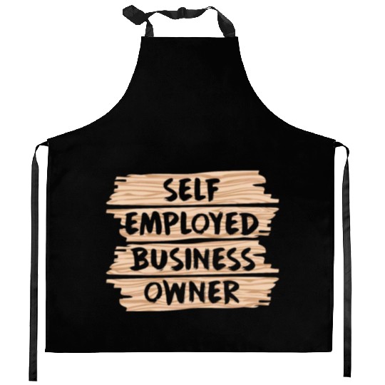 Self Employed Business Owner Work Freelancer Boss Kitchen Aprons