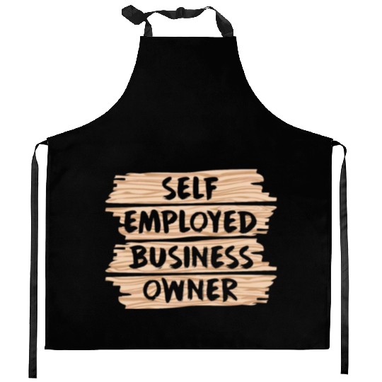 Self Employed Business Owner Work Freelancer Boss Kitchen Aprons