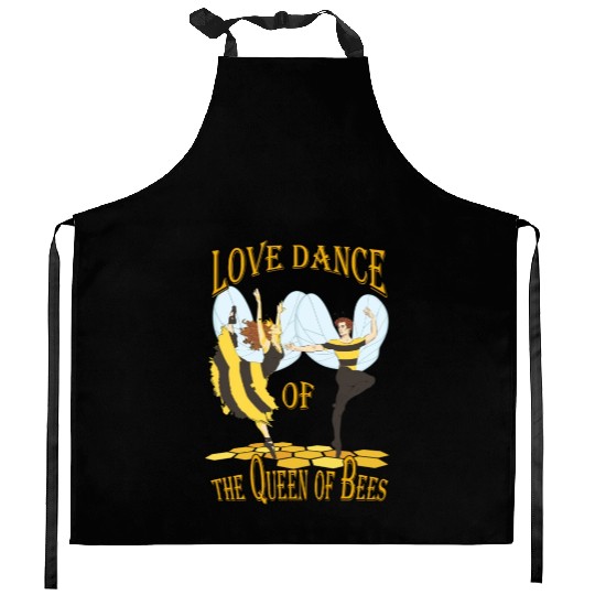 Love dance of the Queen of Bees Kitchen Aprons