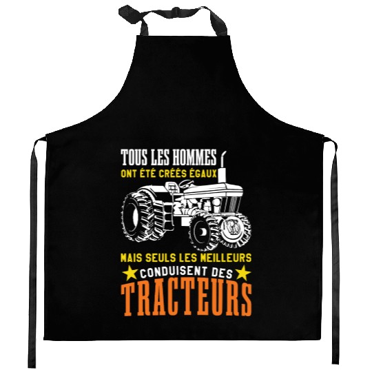 Only Best Drive Tractor Driver Farmer Kitchen Aprons