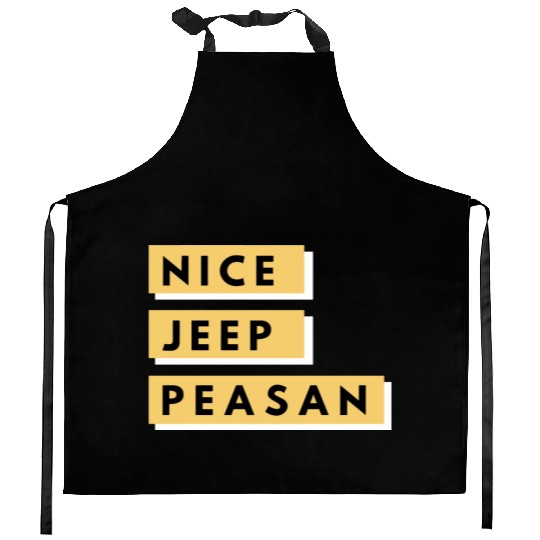 Nice Jeep Peasant Kitchen Aprons
