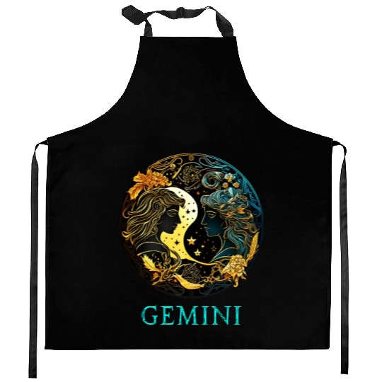 Embrace Your Gemini Identity: Gemini Pride Zodiac Kitchen Aprons