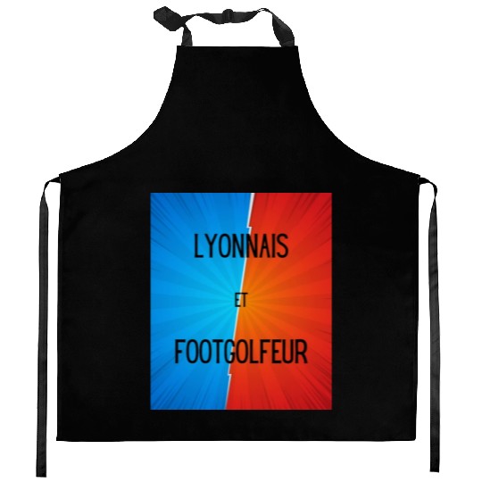 Lyonnais et footgolfeur Kitchen Aprons