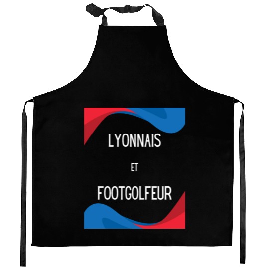 Lyonnais et footgolfeur Kitchen Aprons