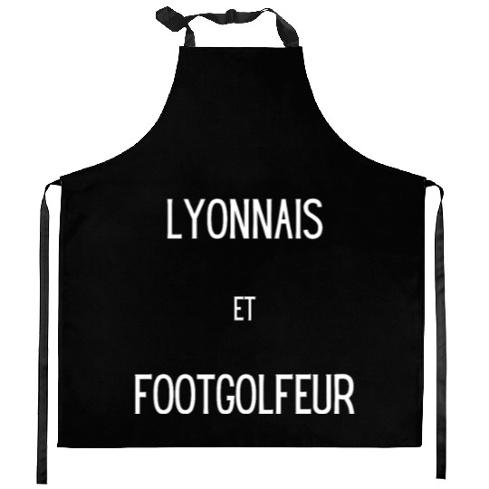 Lyonnais et footgolfeur Kitchen Aprons