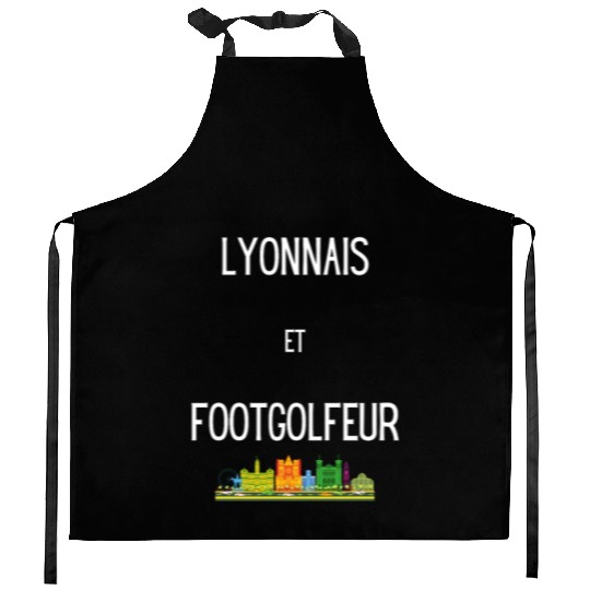 Lyonnais et footgolfeur Kitchen Aprons