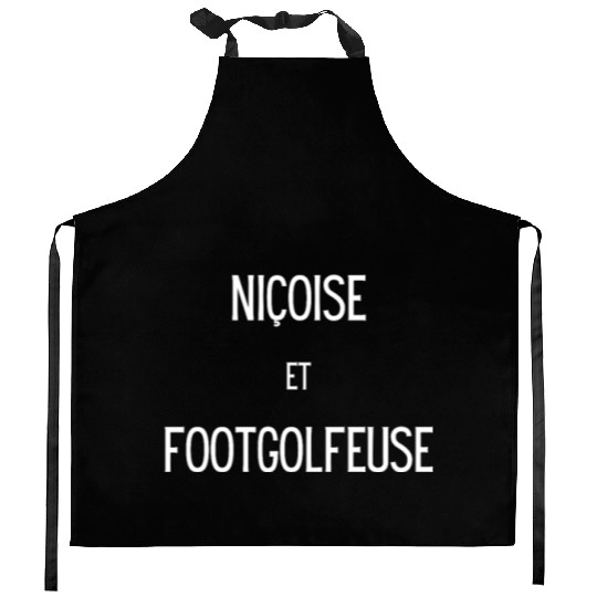 Nicoise et footgolfeuse Kitchen Aprons