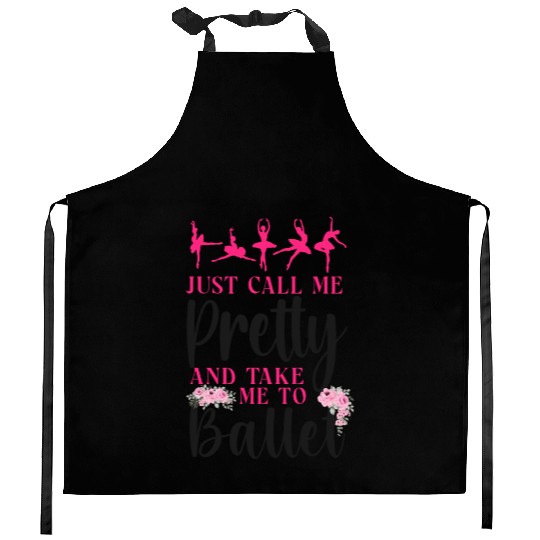 Ballet Dancer Dance Girl Ballerina Kitchen Aprons