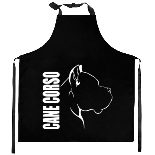 Proud Cane Corso Profile dog mom Kitchen Aprons