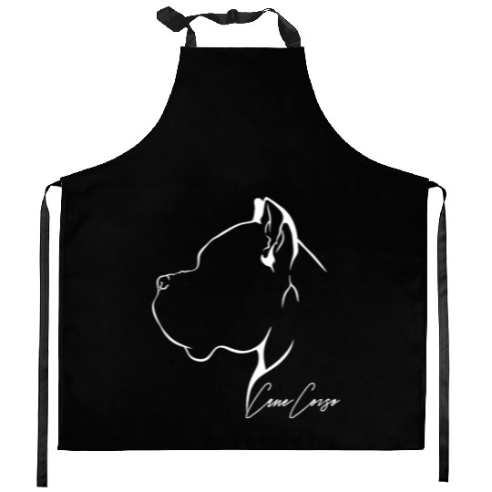 Proud Cane Corso Profile dog mom Kitchen Aprons