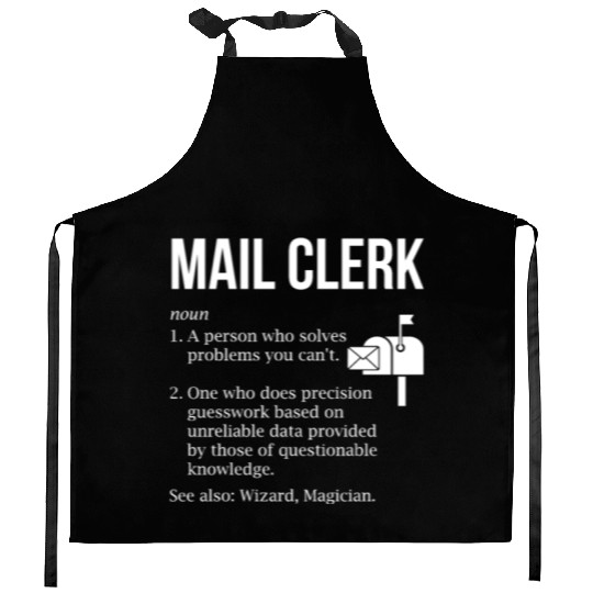 mail clerk definition, mail clerk Kitchen Aprons