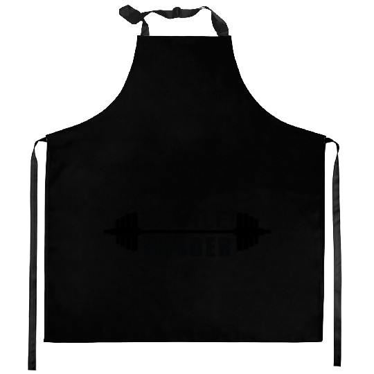 Hustle Harder Fitness Gym Workout Kitchen Aprons