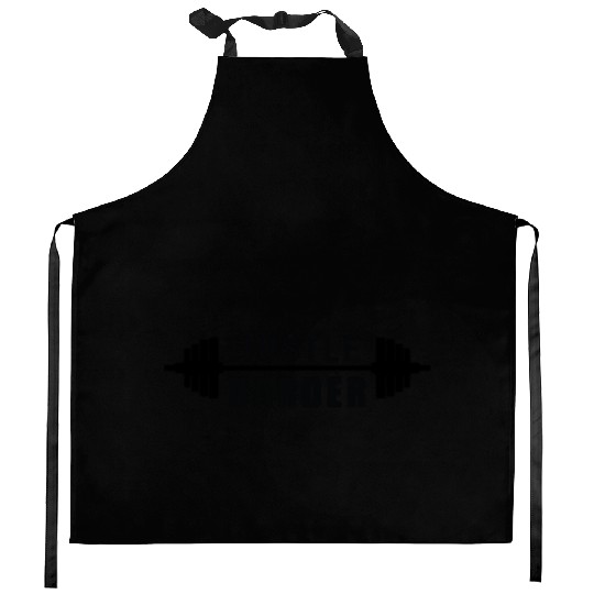 Hustle Harder Fitness Gym Workout Kitchen Aprons