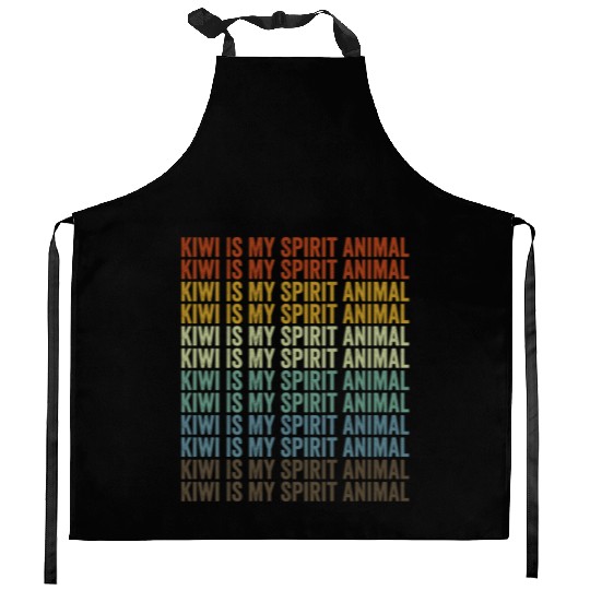 Kiwi Is My Spirit Animal Kiwi Birds Kiwi Lover Kitchen Aprons