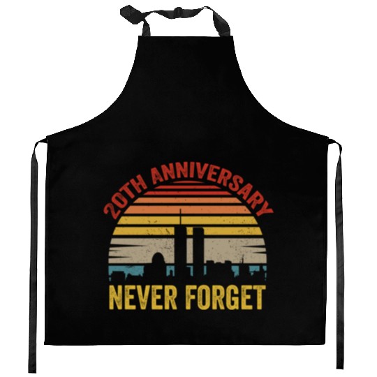 Never Forget 9 11 20th Anniversary Kitchen Aprons