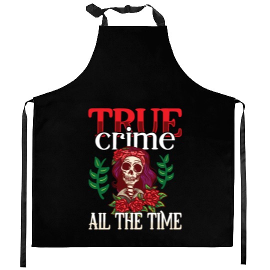 True Crime Murder Spy Crime Interest Gift Idea Kitchen Aprons