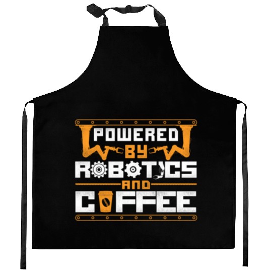 Robot Robotics Engineer Coffee Kitchen Aprons