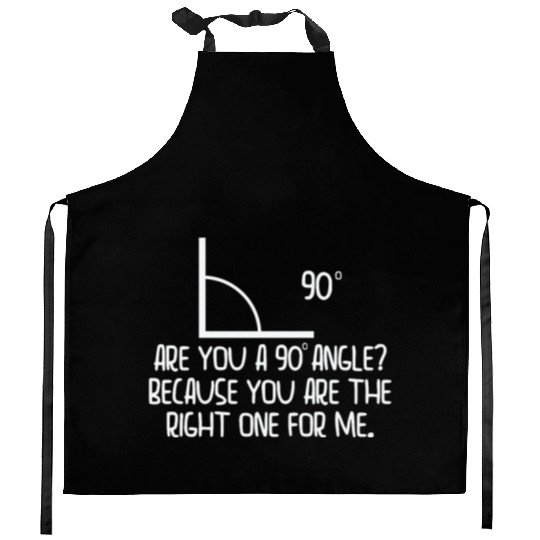 Mathematics Right Angle Cheesy Pun Math Geek Kitchen Aprons