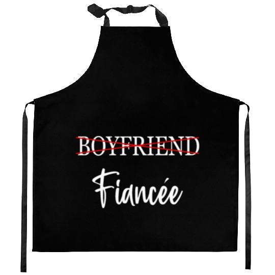 Couple Engagement Engaged Men Funny Fiancee Kitchen Aprons