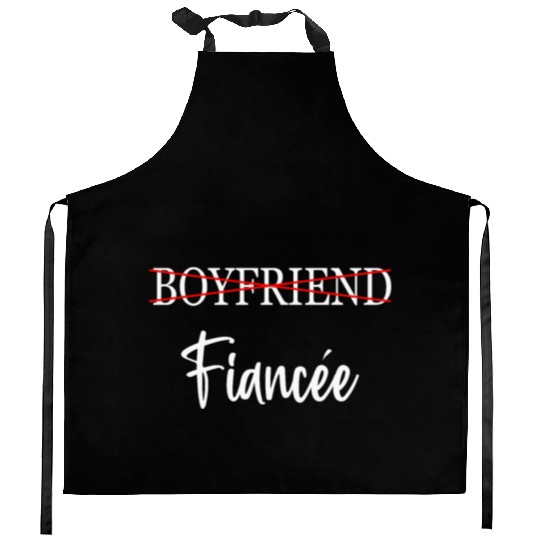 Couple Engagement Engaged Men Funny Fiancee Kitchen Aprons