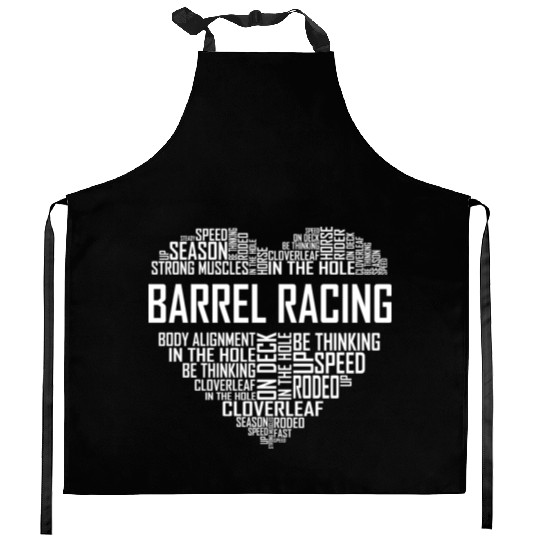 Barrel Racing - Heart Kitchen Aprons