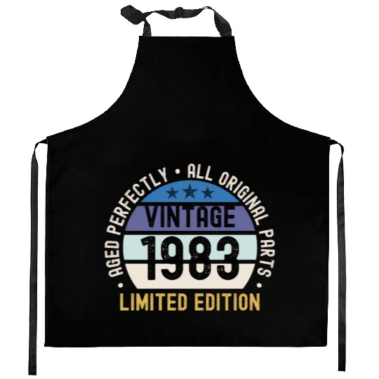 40th Birthday Vintage 1983 Kitchen Aprons