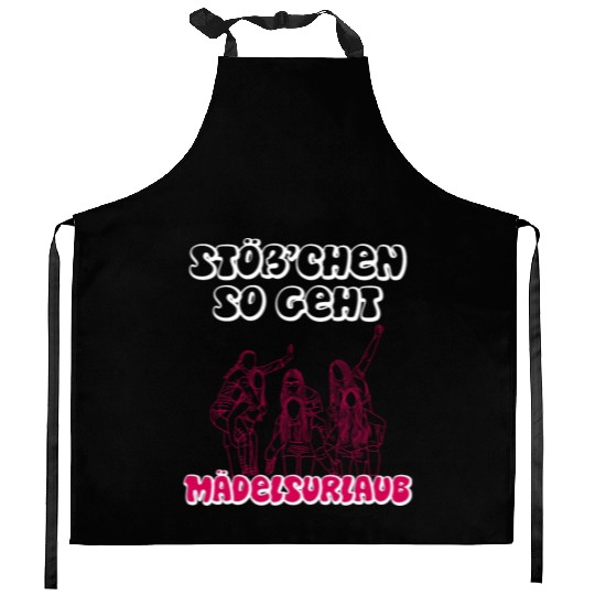 Cheers girls trip girls vacation Spring Break Kitchen Aprons