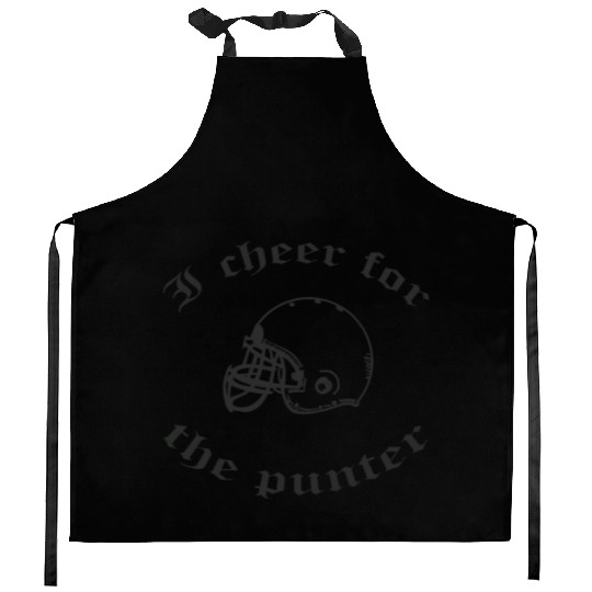 i cheer for the punter Kitchen Aprons