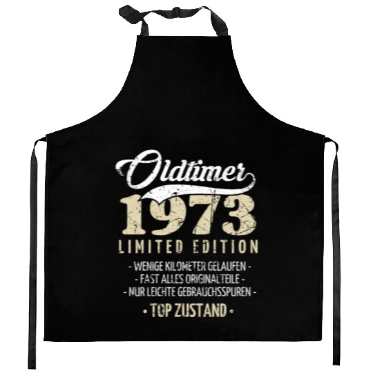 50th Birthday Vintage 1973 Kitchen Aprons