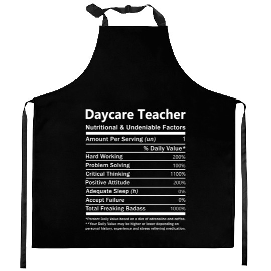 Daycare Teacher Kitchen Aprons - Nutritional And Undeniab