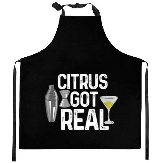 Citrus got real bartender Kitchen Aprons