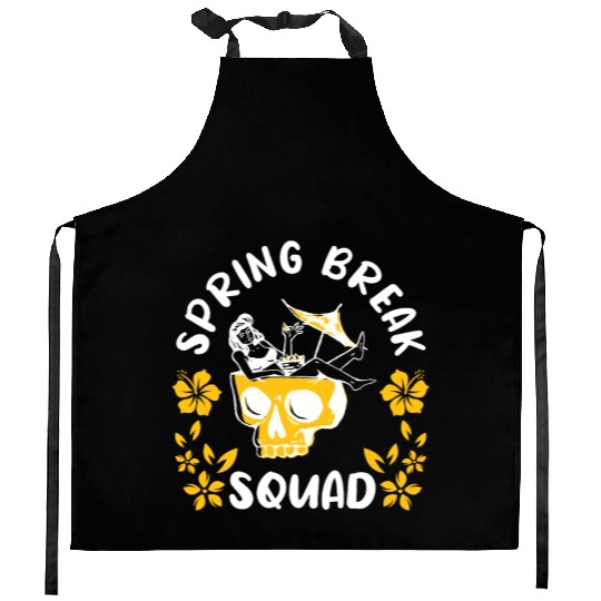 Spring Break Squad Summer Vacation Spring Break Kitchen Aprons