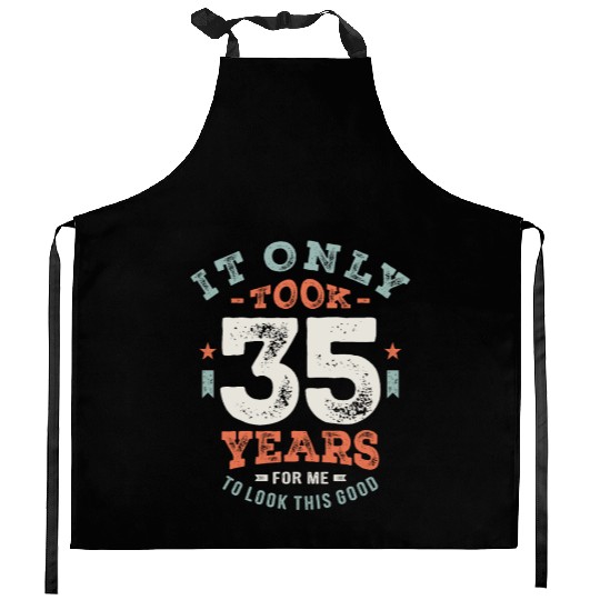 35 Birthday Funny 35 Years Old Kitchen Aprons