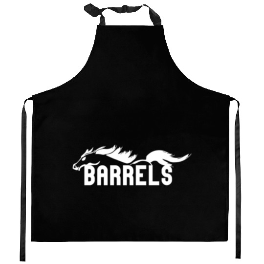 Horse Barrel Racing Kitchen Aprons