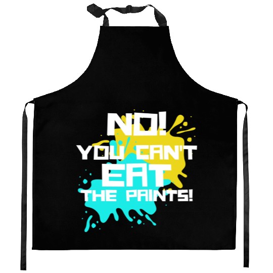 funny art teacher Kitchen Aprons