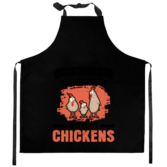 Chickens Chicken Farm Farmer Kitchen Aprons