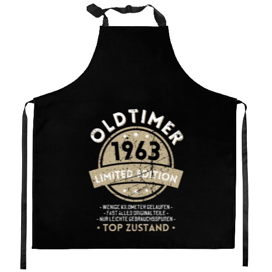 60th Birthday Vintage 1963 Kitchen Aprons