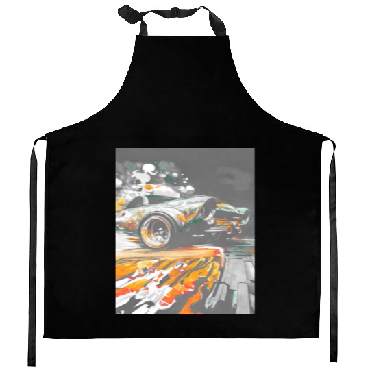 Car Muscle Car Vintage Retro classic car Kitchen Aprons