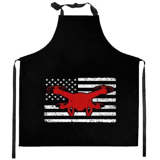 American Drone Flying Drones US Kitchen Aprons