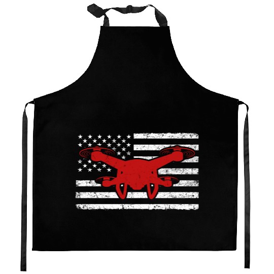 American Drone Flying Drones US Kitchen Aprons