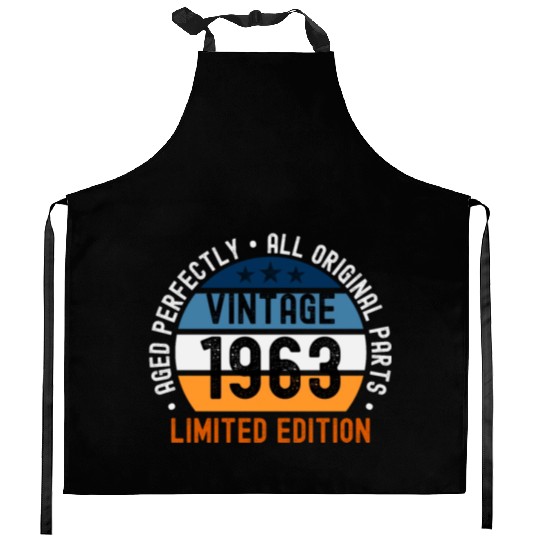 60th Birthday Vintage 1963 Kitchen Aprons