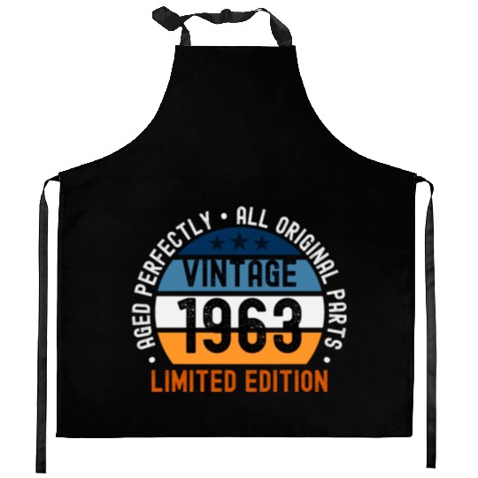 60th Birthday Vintage 1963 Kitchen Aprons