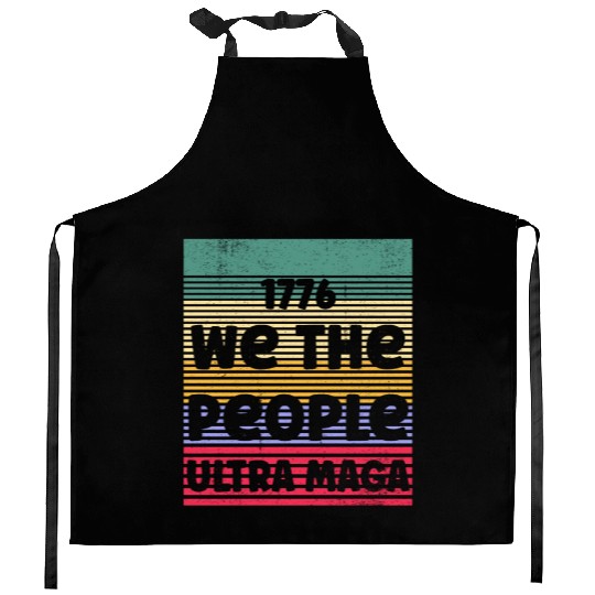 1776 We The People Ultra Retro Vintage Sunset Kitchen Aprons